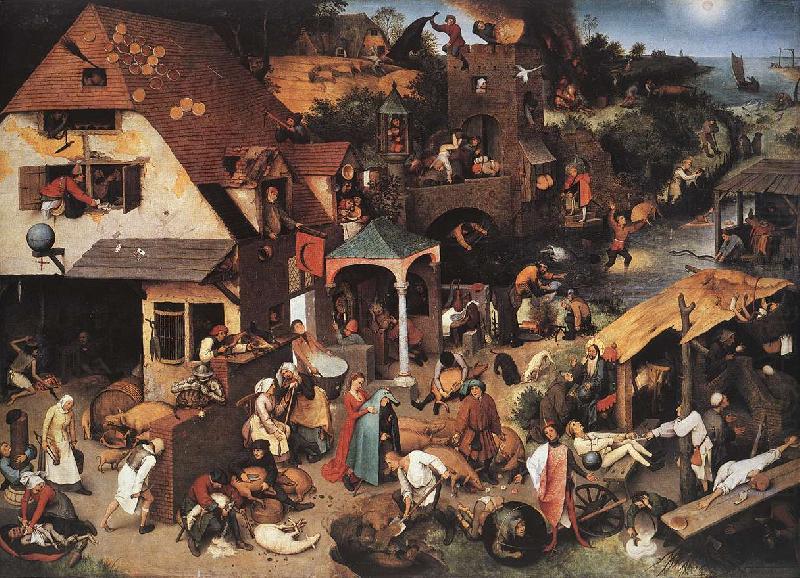 Netherlandish Proverbs, BRUEGEL, Pieter the Elder